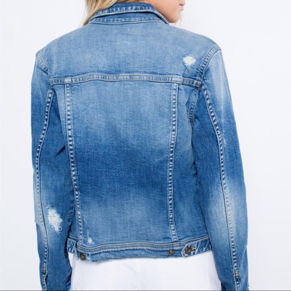 1 Left 🖤 Amora Distressed Jacket - Picture 3 of 8